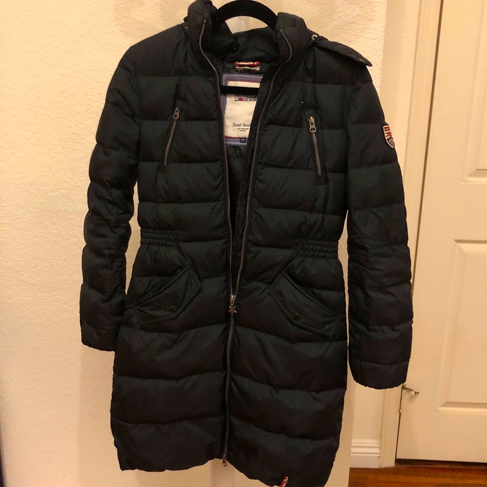 Hilfiger Denim down parka with detachable hoodie